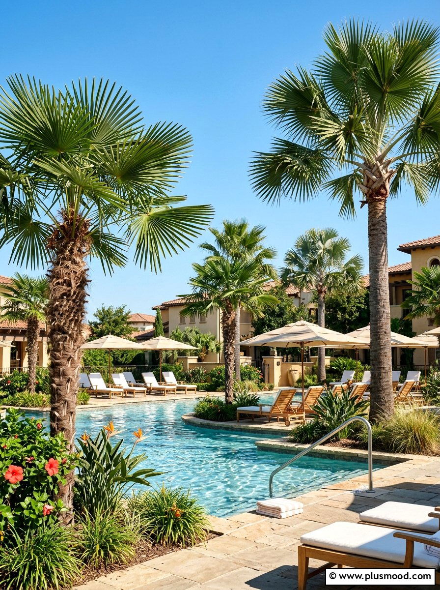 Palm Trees For Texas Pools - 25 pool landscaping ideas for Texas homes