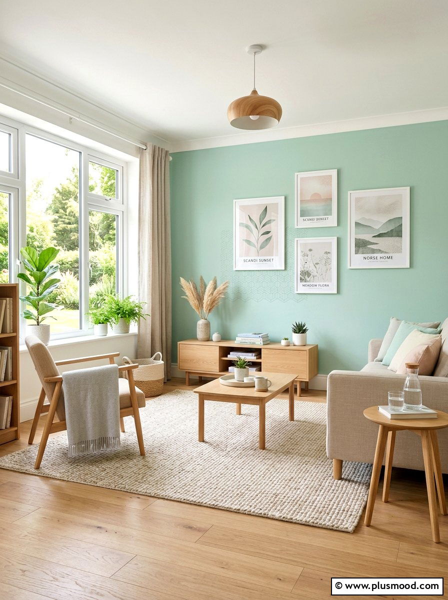 Pastel Accent Wall - 25 easy summer home ideas