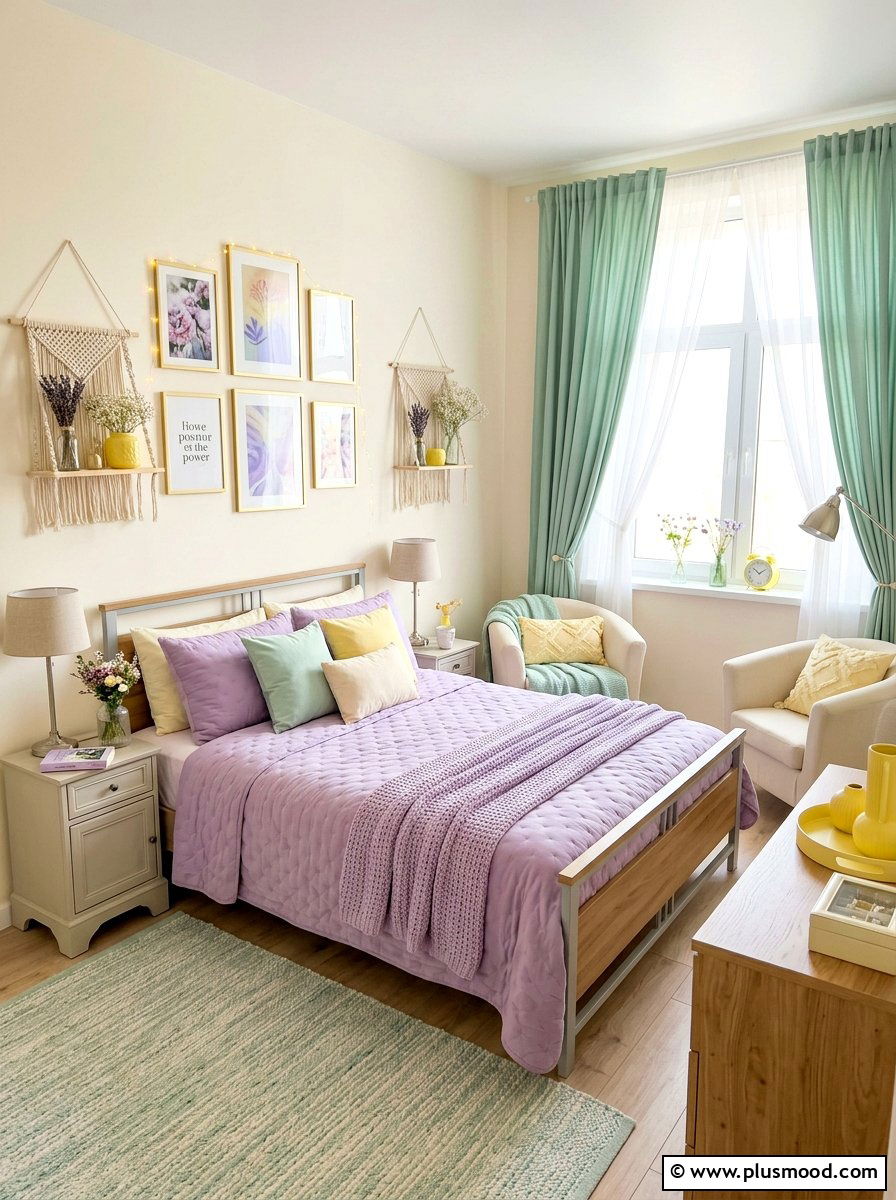 Pastel Aesthetic Bedroom - 25 summer apartment bedroom ideas