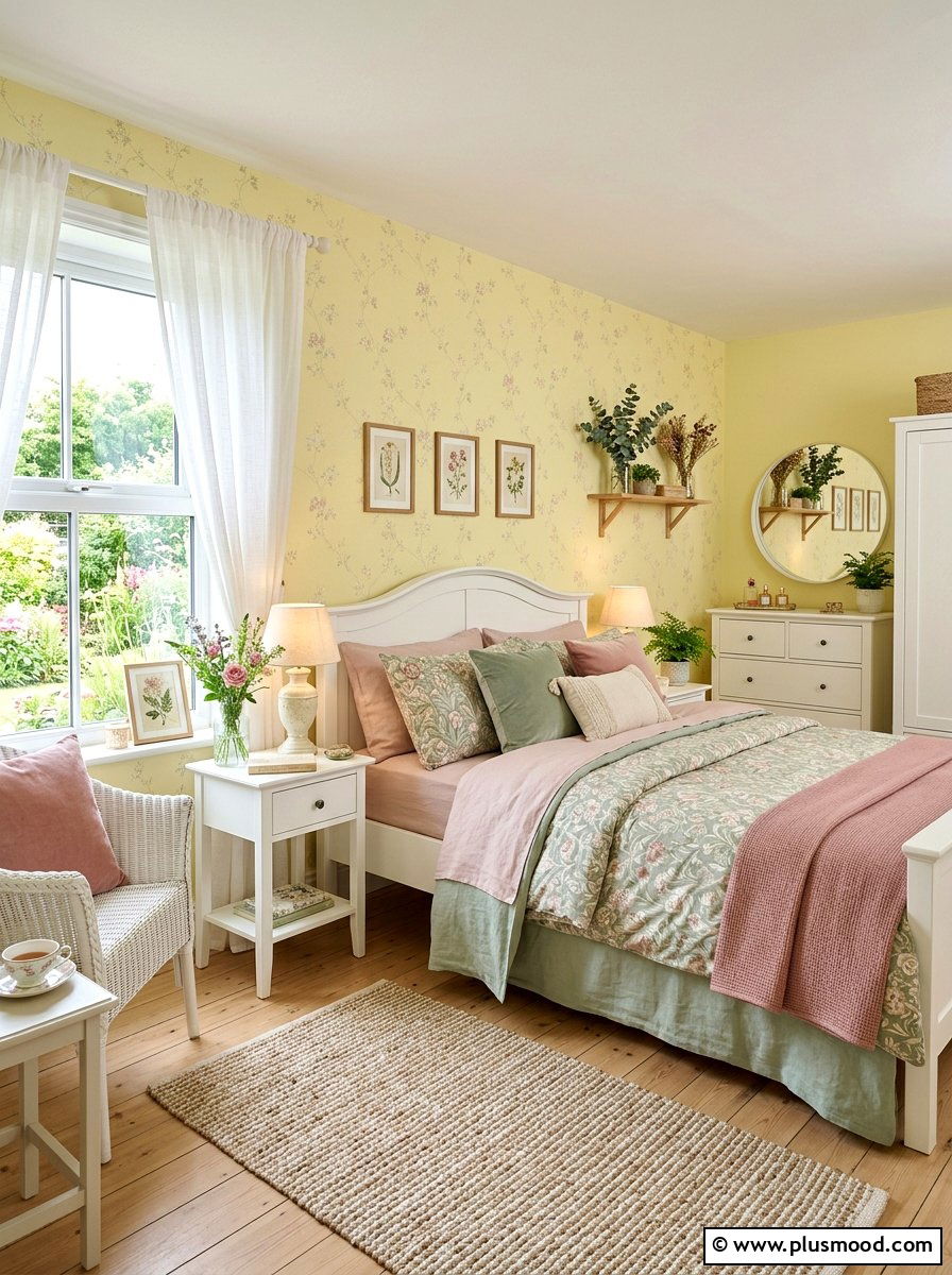 Pastel Botanical Bedroom Color - 25 summer botanical bedroom ideas