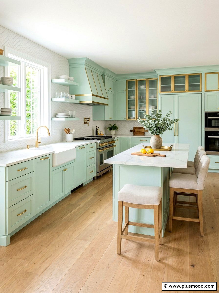 Pastel Cabinets - 25 summer kitchen refresh ideas