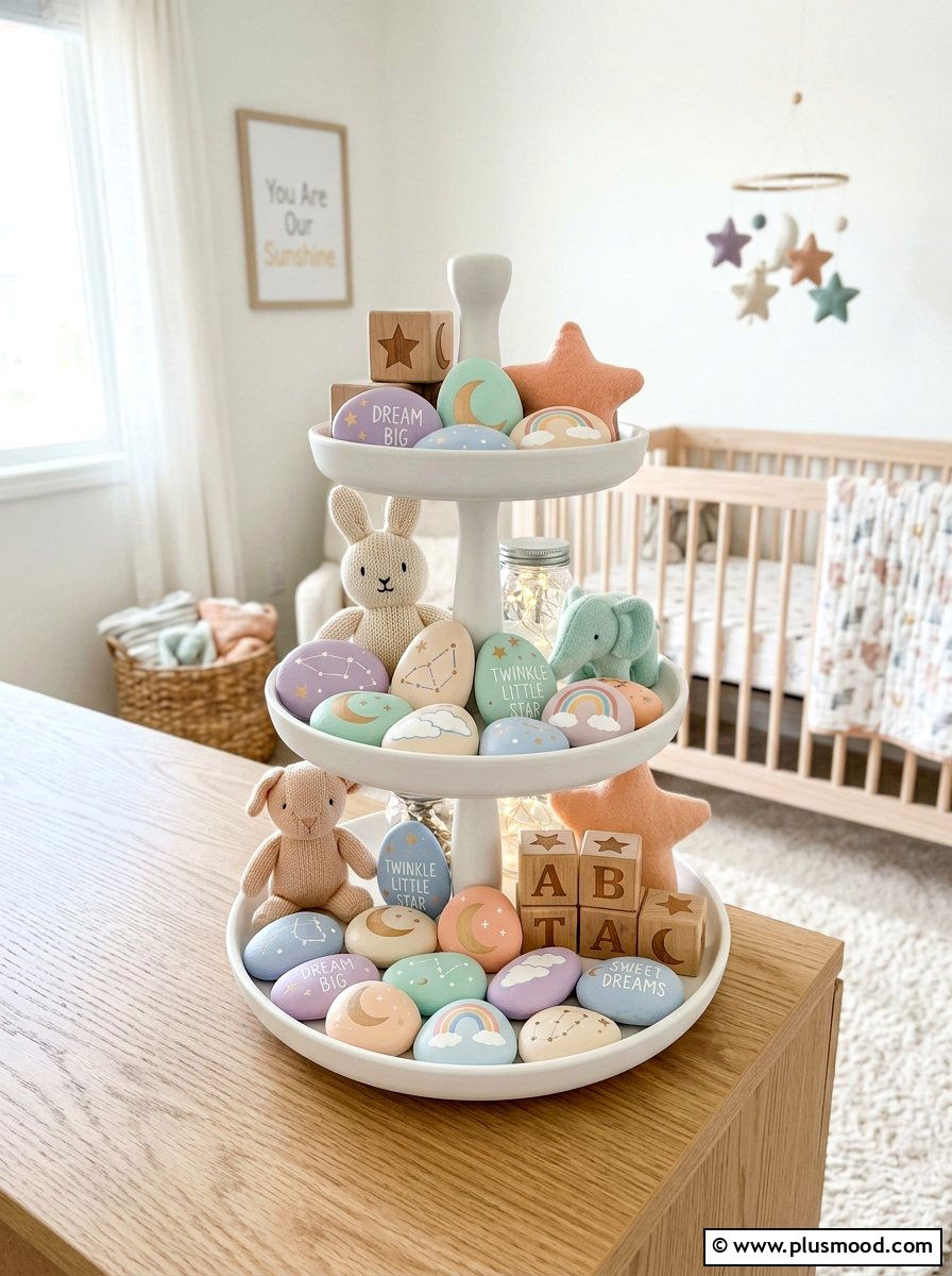 Pastel Celestial Rock Art - 25 painted rock ideas with stars
