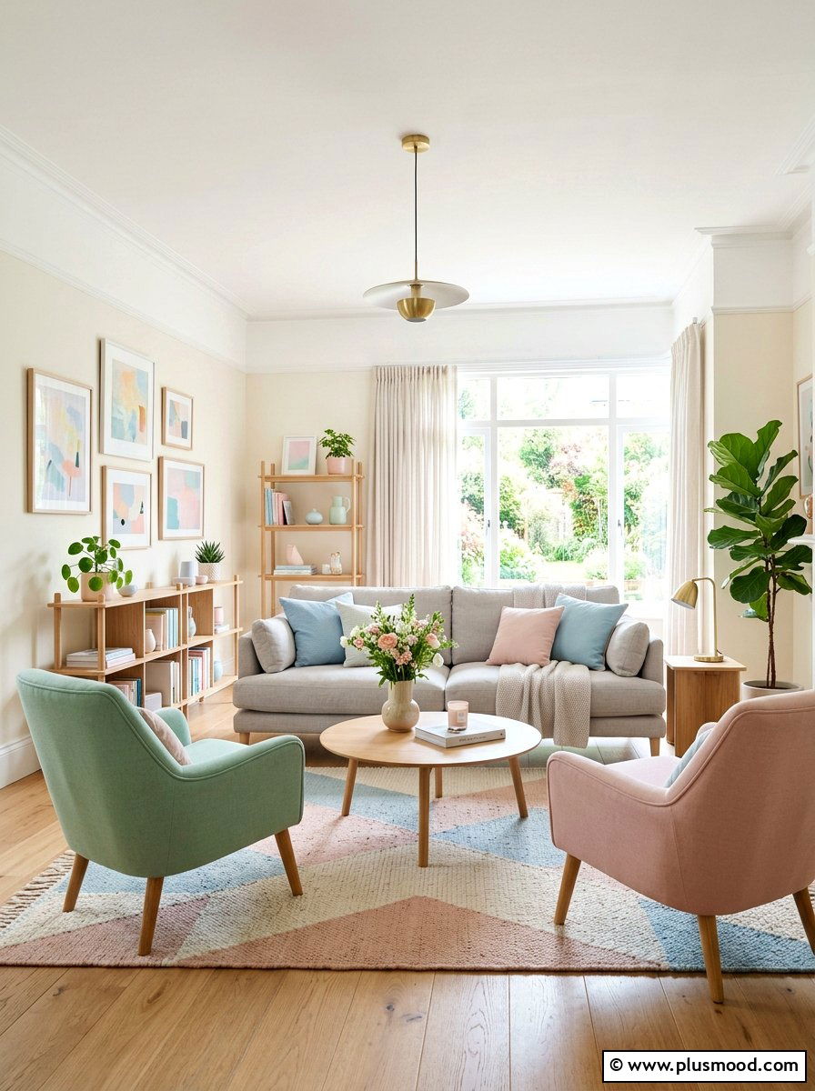 Pastel Color Living Room - 25 summer decorating ideas for home