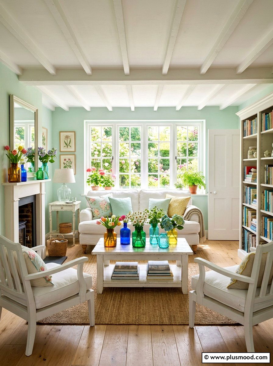 Pastel Cottage Living Room - 25 summer cottage living room ideas
