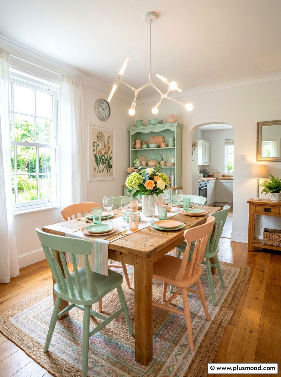 Pastel Dining Room - 25 best summer home decor ideas