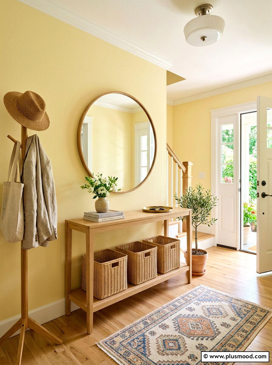 Pastel Entryway - 25 light and airy summer decor ideas