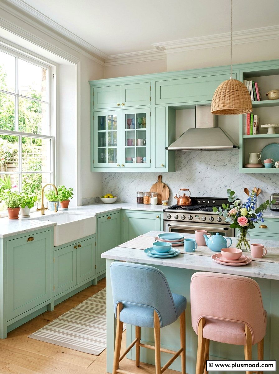 Pastel Kitchen Palette - 25 summer kitchen styling ideas