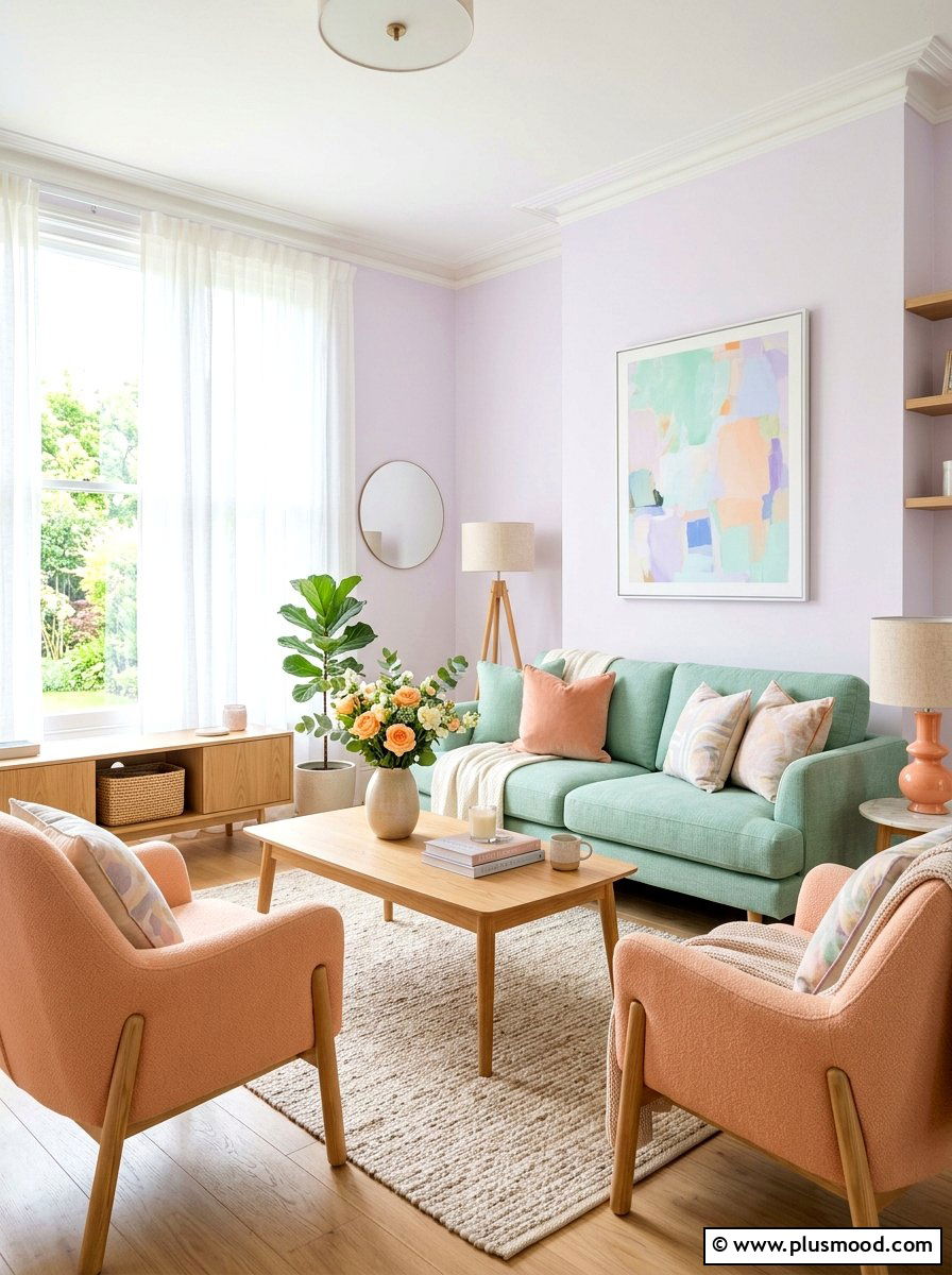 Pastel Living Space - 25 early summer decor ideas