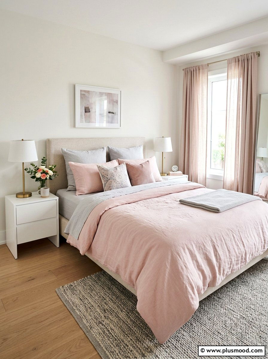 Pastel Pink Bedding - 25 summer bed styling ideas