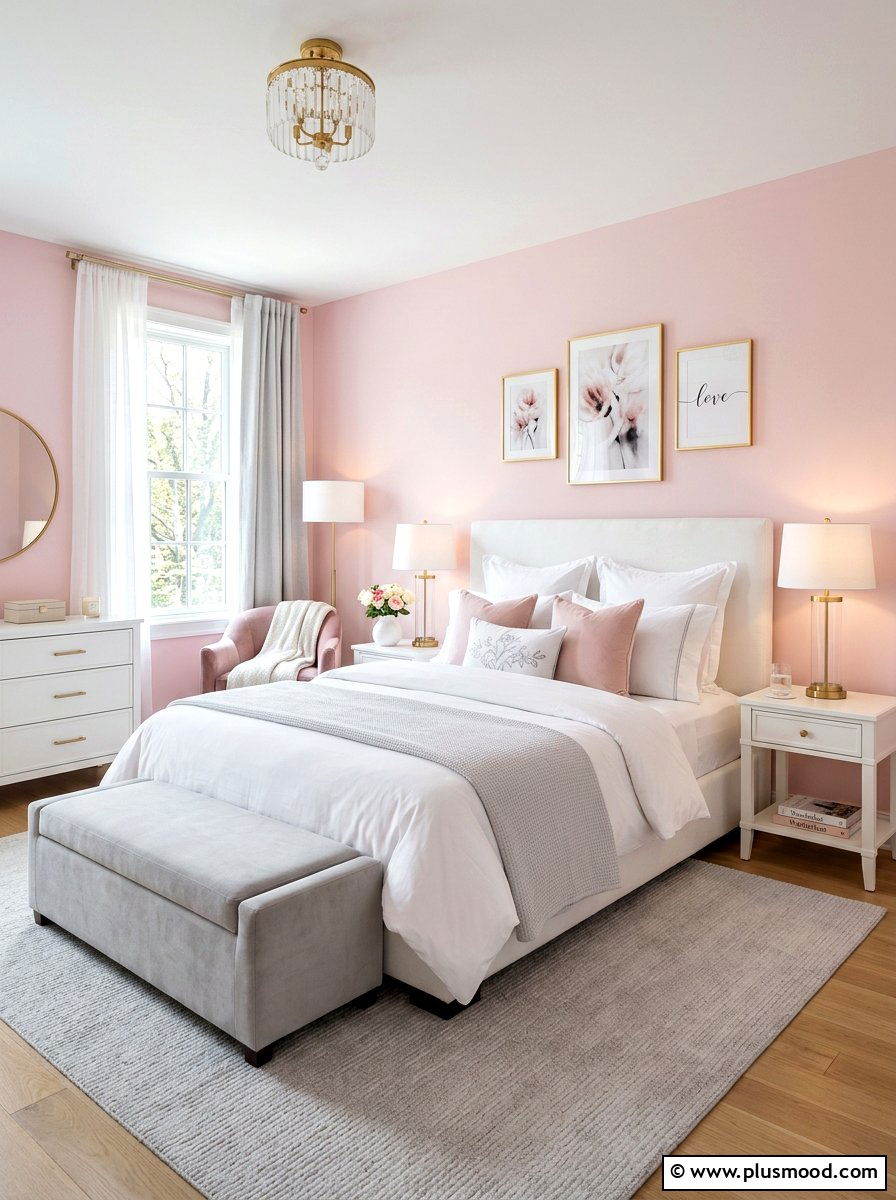 Pastel Pink Room - 25 simple summer bedroom ideas