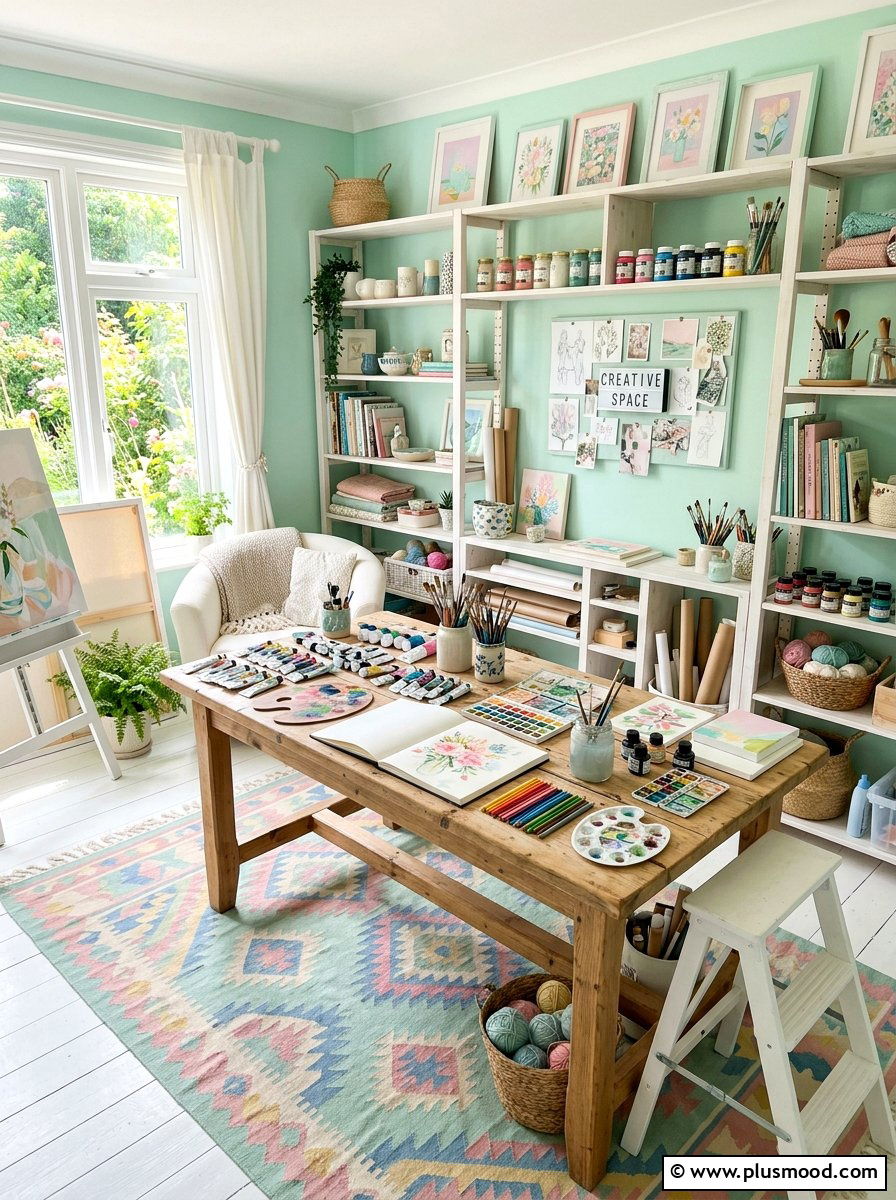 Pastel Summer Studio - 25 summer house decor ideas
