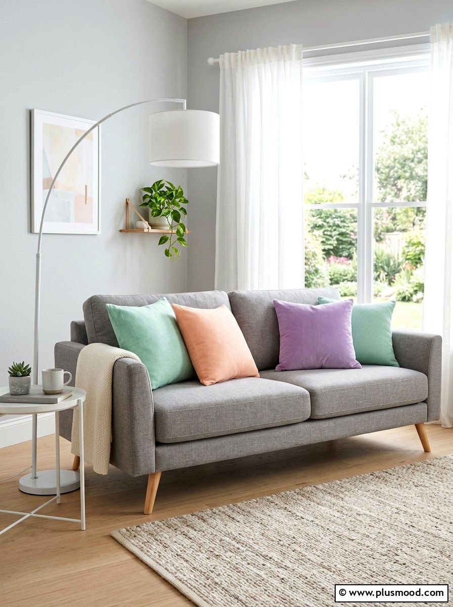 Pastel Throw Pillows - 25 easy summer home decor ideas