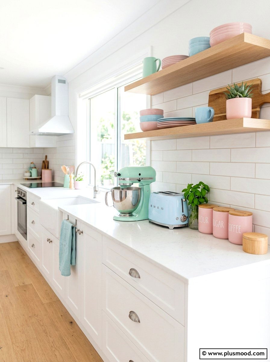 Pastel kitchen accessories - 25 summer kitchen decor ideas