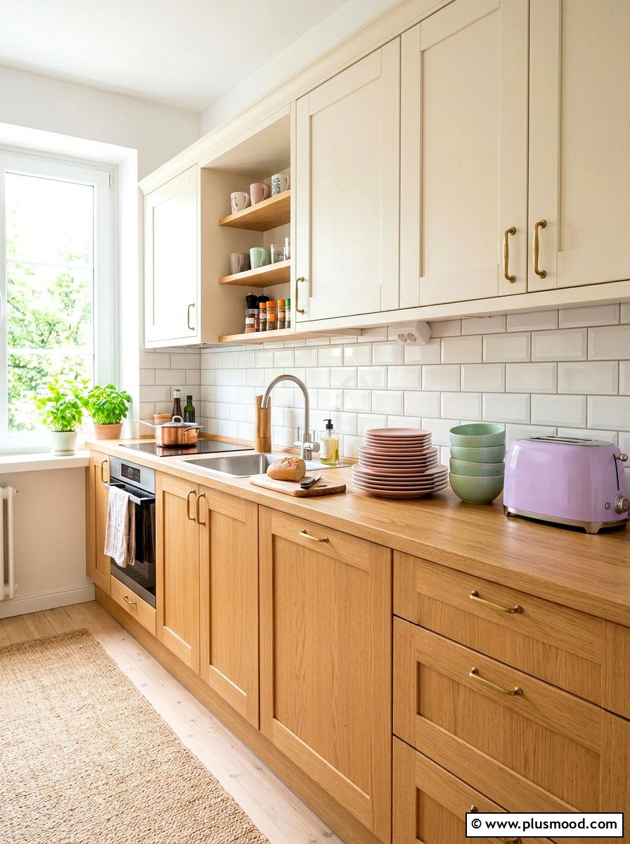 Pastel kitchenware set - 25 summer kitchen decor ideas for apartments