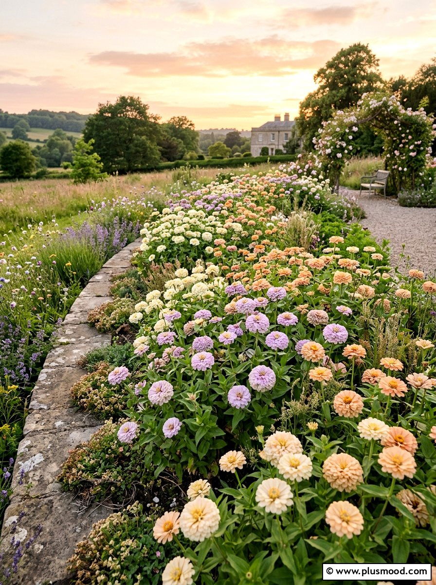 Pastel zinnia garden theme - 25 summer zinnia garden ideas