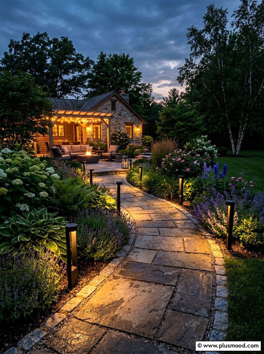 Pathway Lighting - 25 summer backyard ideas for large yards