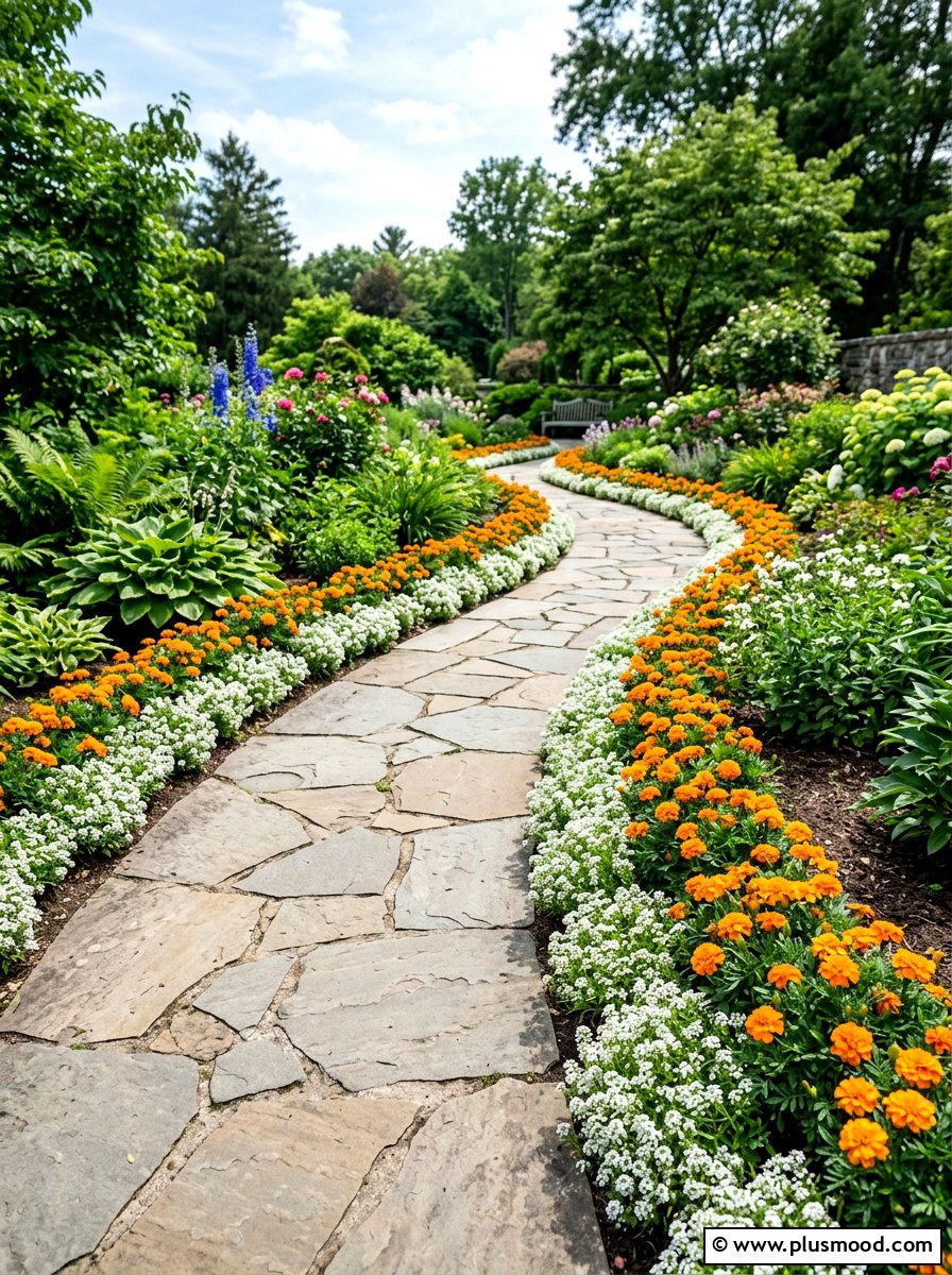 Pathway edging flowers - 25 summer flower bed ideas