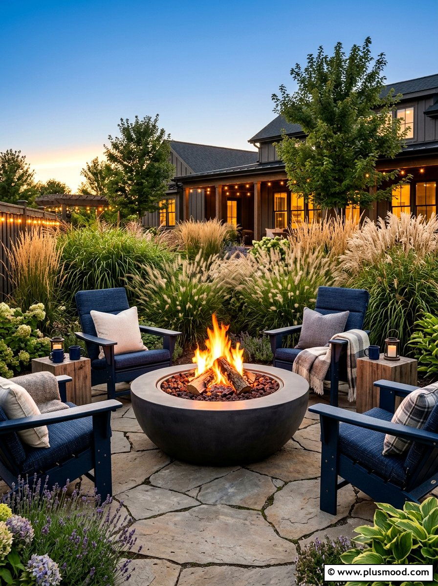Patio Fire Pit - 25 summer entertaining patio ideas