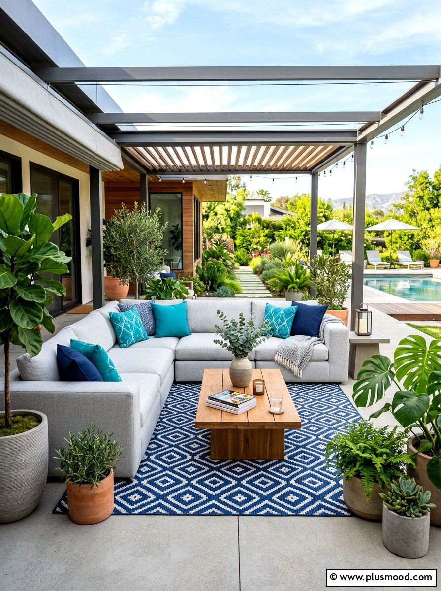 Patio Lounge - 25 summer backyard entertaining ideas