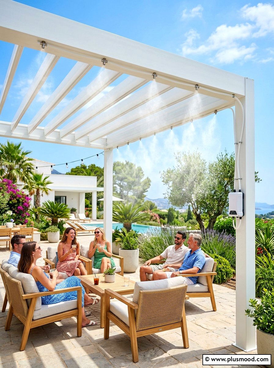 Patio Misting System - 25 summer entertaining patio ideas