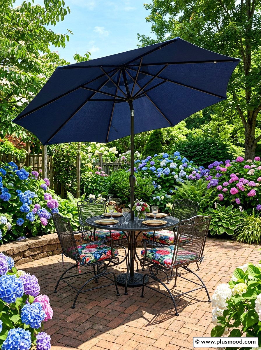 Patio Shade Umbrella - 25 summer outdoor entertaining ideas