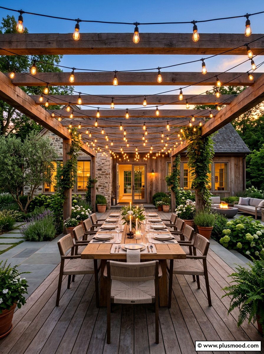 Patio String Lights - 25 summer patio lighting ideas