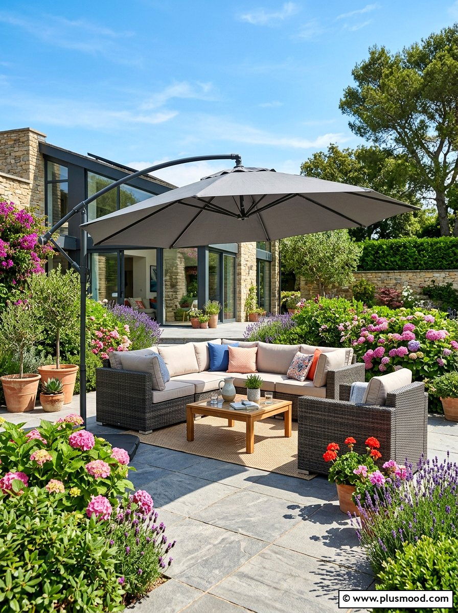 Patio Umbrella Shade - 25 summer easy outdoor entertaining ideas