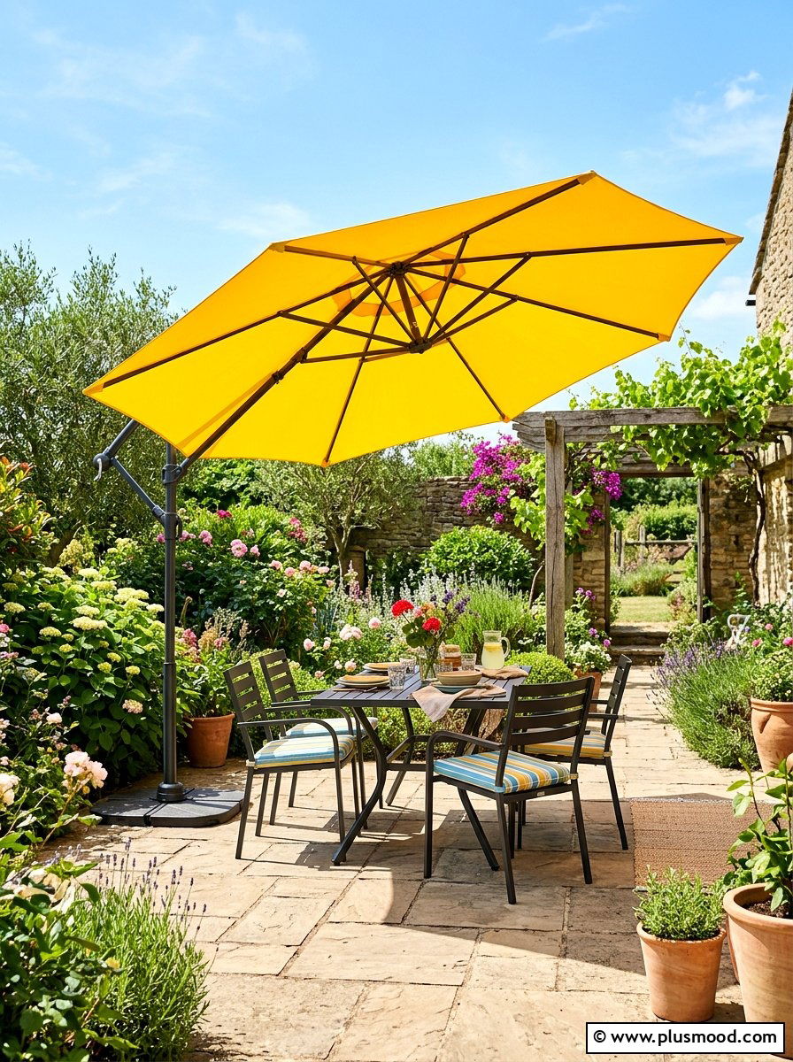 Patio Umbrella Shade - 25 summer small patio ideas