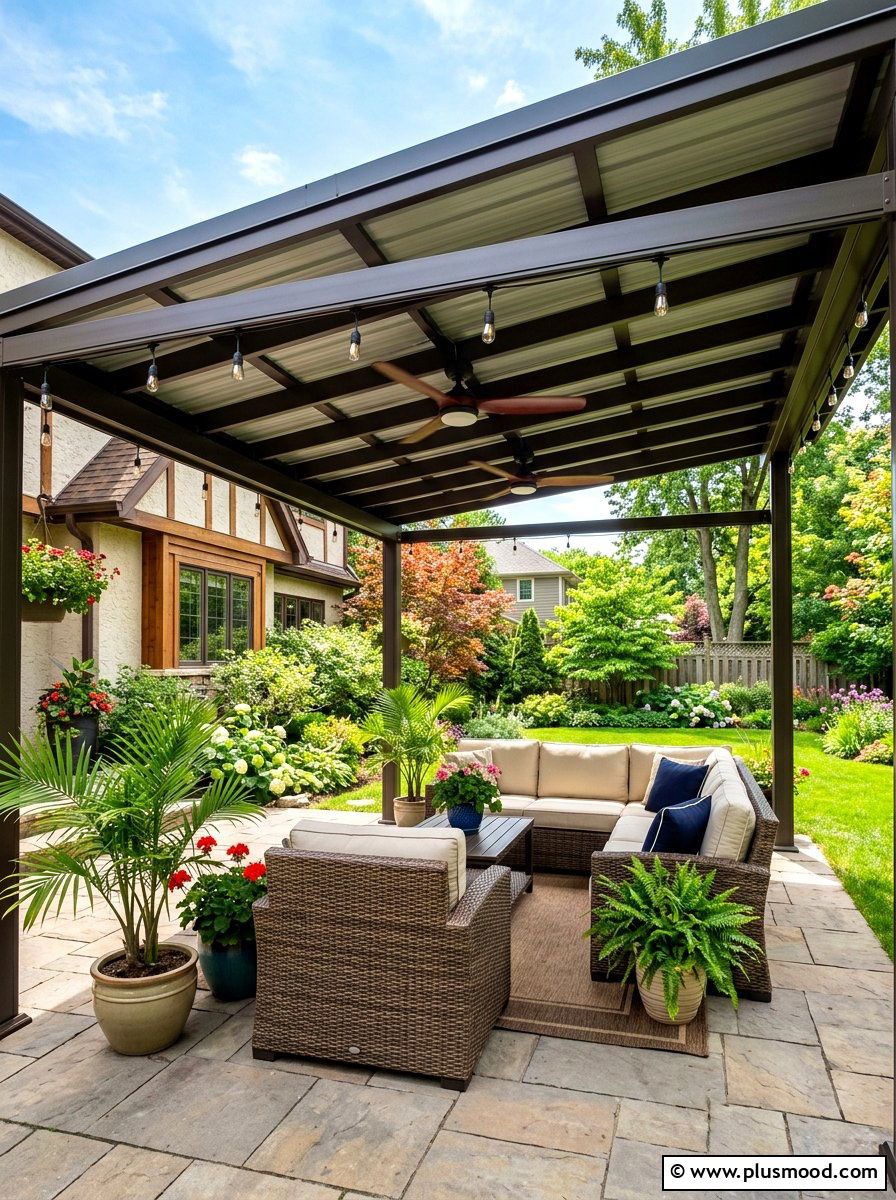 Patio cover - 25 summer poolside shade ideas