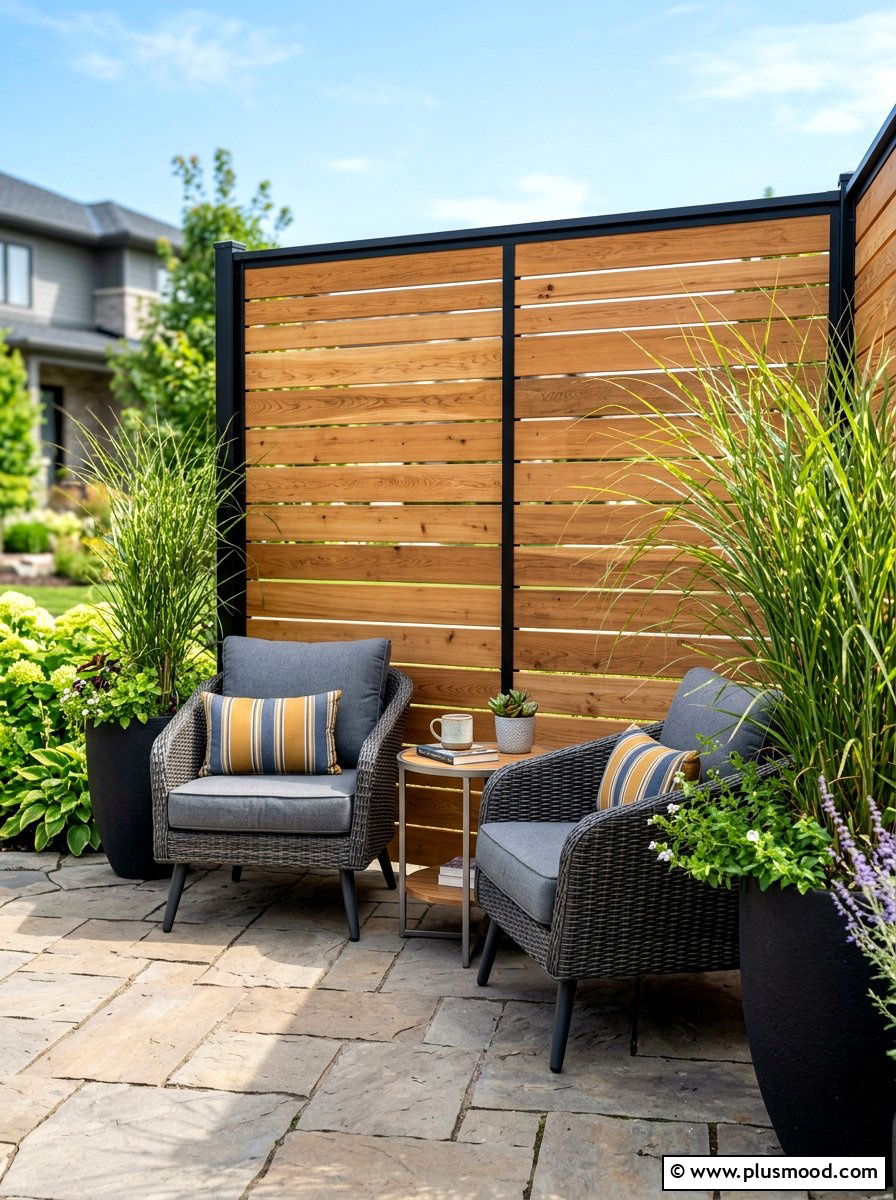 Patio privacy screen - 25 cozy summer patio ideas