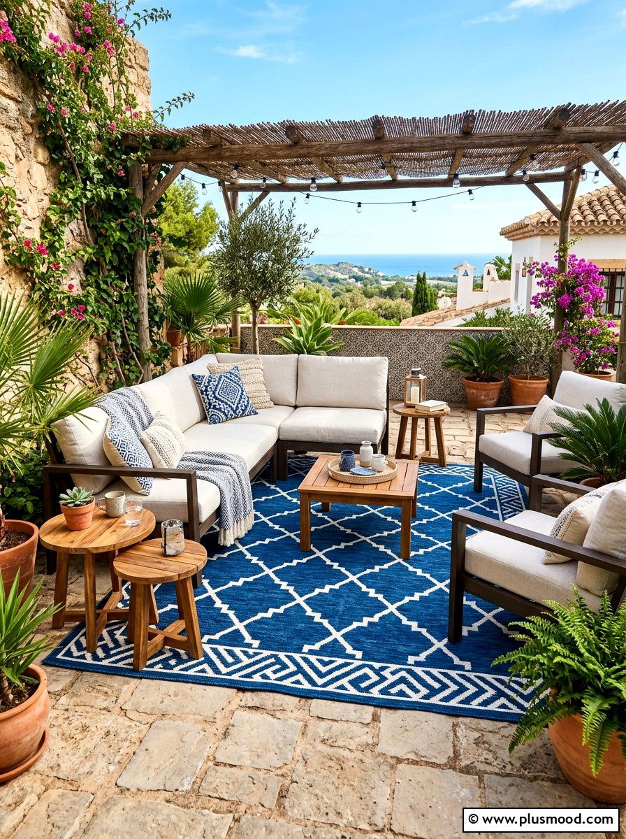 Patterned Rug Patio - 25 trending summer patio ideas