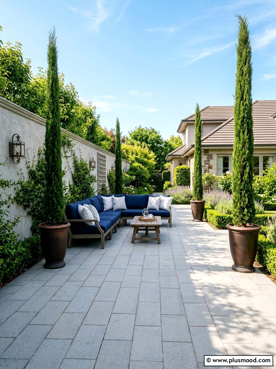 Paved Courtyard With Outdoor Sofa - 25 small backyard ideas with outdoor sofa