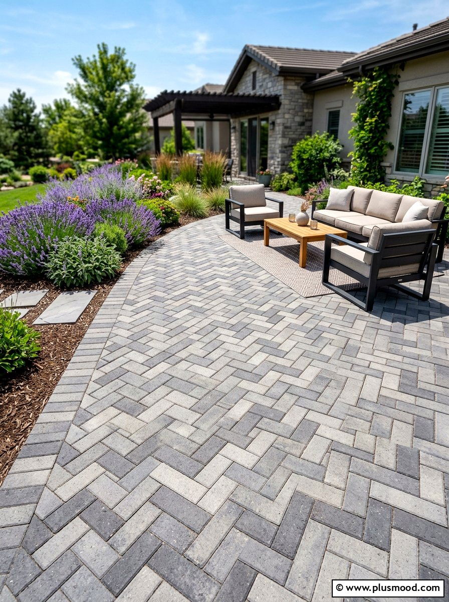 Paver Stone Floor - 25 summer patio ideas
