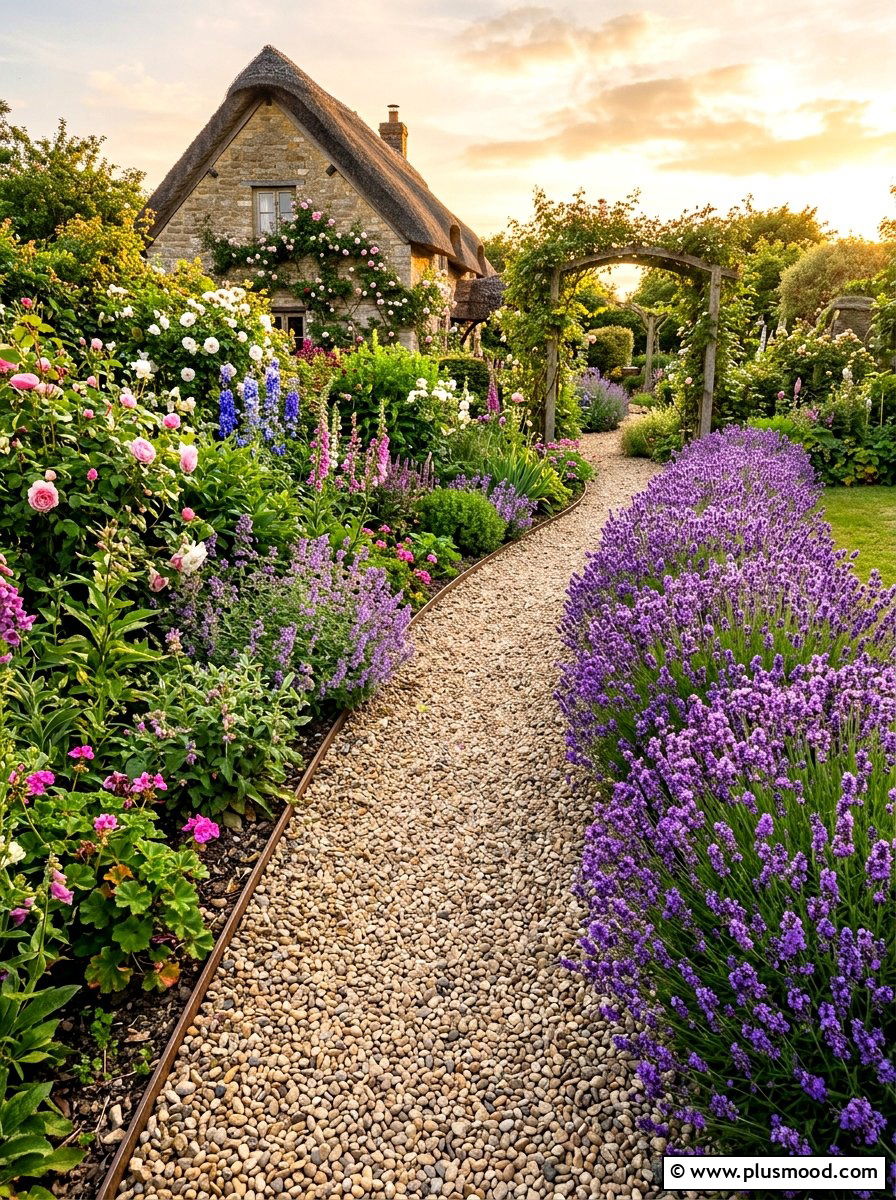 Pea Gravel Landscape Path - 25 summer garden pathway ideas