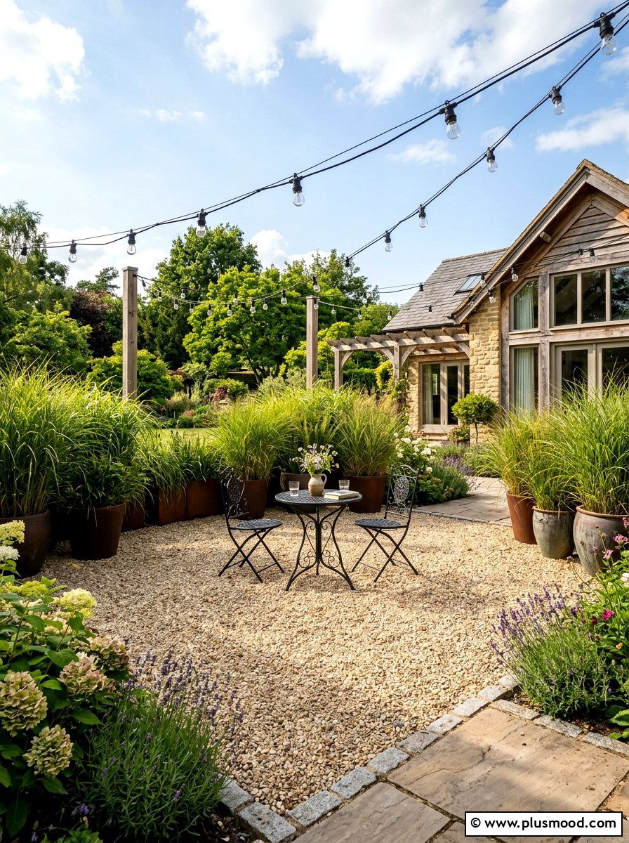 Pea Gravel Patio - 25 summer garden ideas on a budget