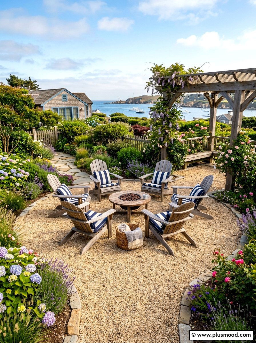 Pea Gravel Patio - 25 small backyard ideas for beginners
