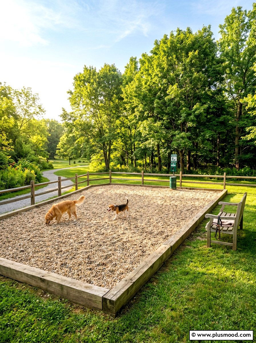 Pea gravel dog area - 25 small backyard ideas for dogs