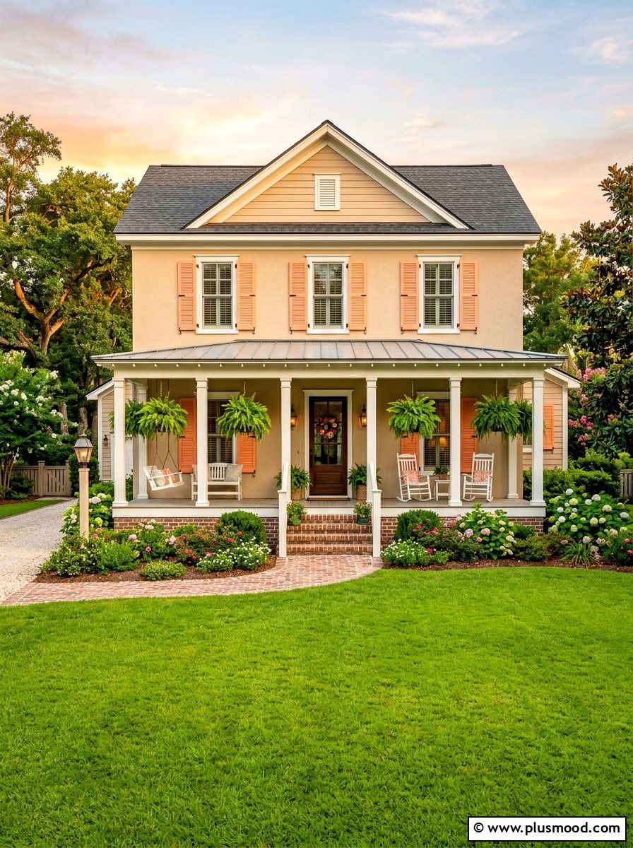Peach Colored Shutters Summer Decor - 25 summer shutters color ideas