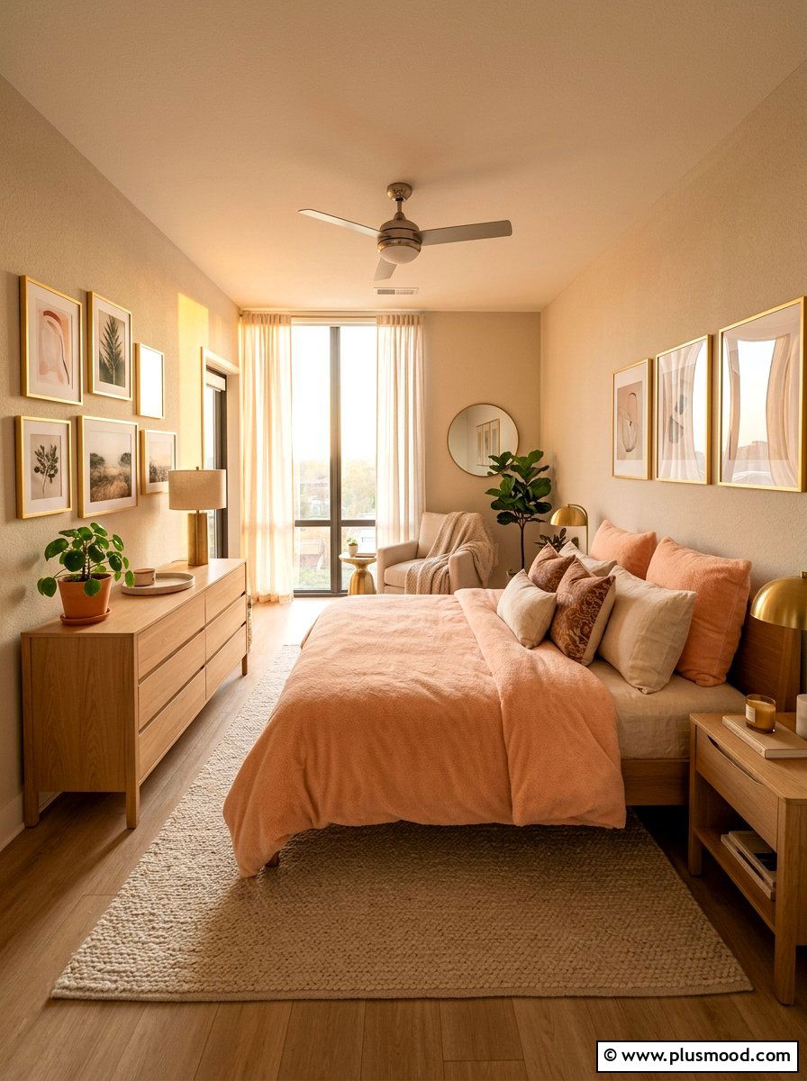 Peach Fuzz Bedding - 25 summer bedding color ideas