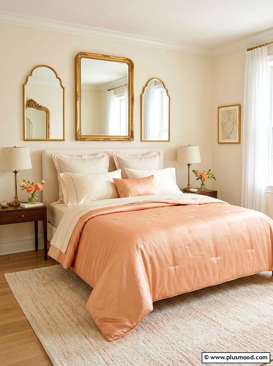 Peach Tone Bedding - 25 summer bed styling ideas