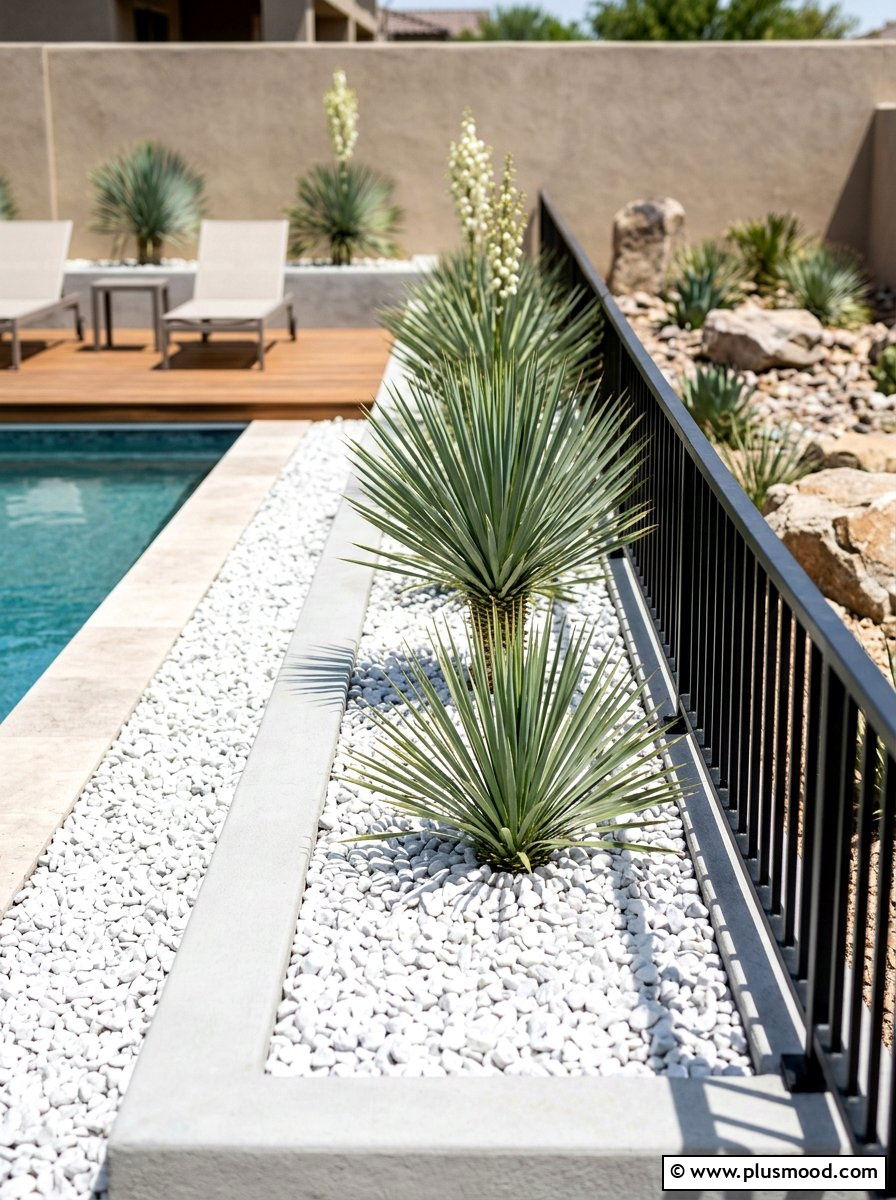 25 Pool Landscaping Ideas With Fence Designs