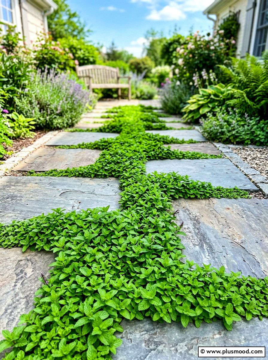 Peppermint Groundcover - 25 summer sensory garden ideas