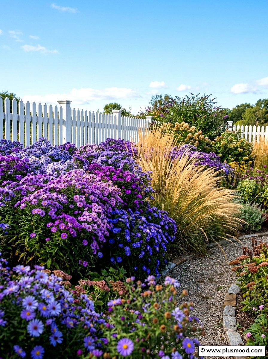 Perennial Aster - 25 late summer landscaping ideas