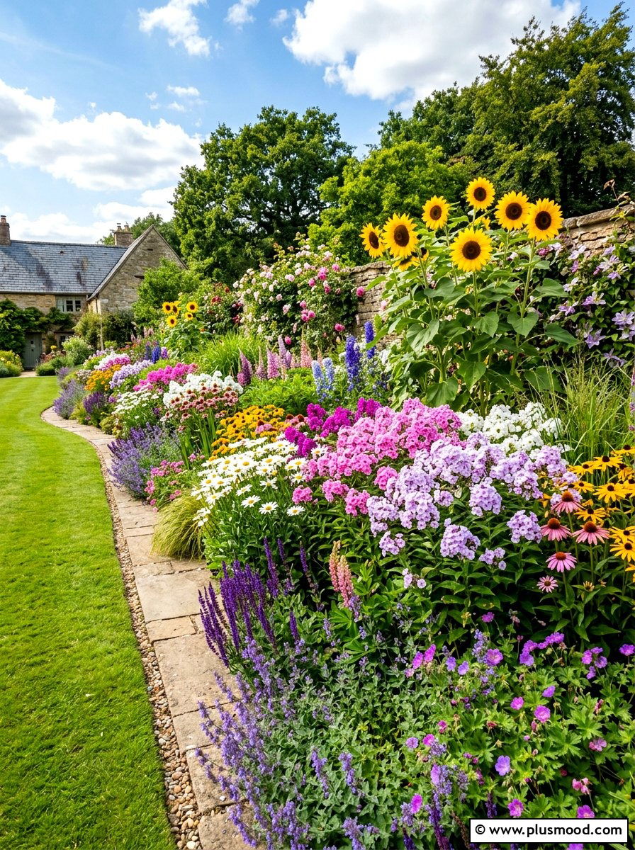 Perennial Border - 25 summer landscaping ideas