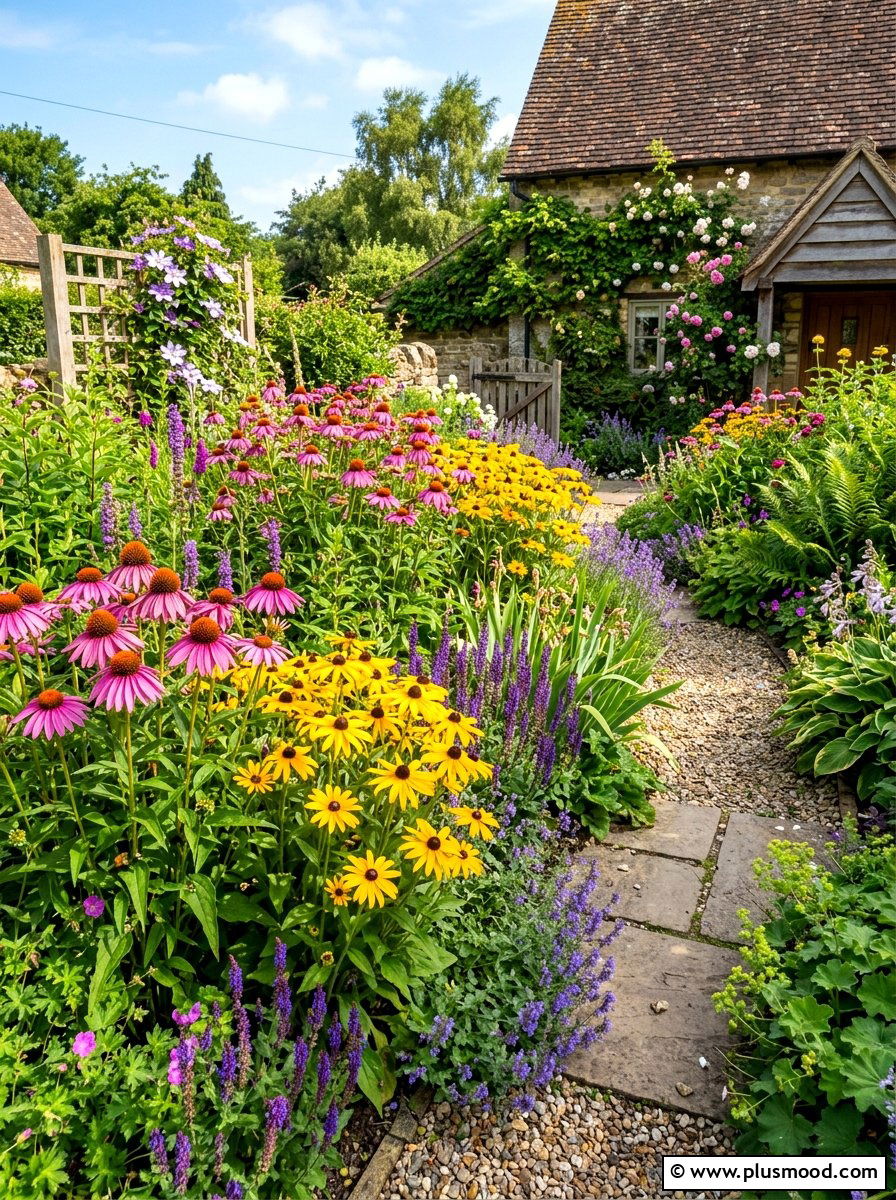 Perennial Flower Bed - 25 summer front yard makeover ideas