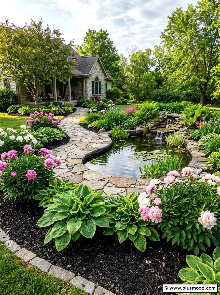 Perennial Garden Pool Mulch - 25 pool landscaping ideas with mulch beds