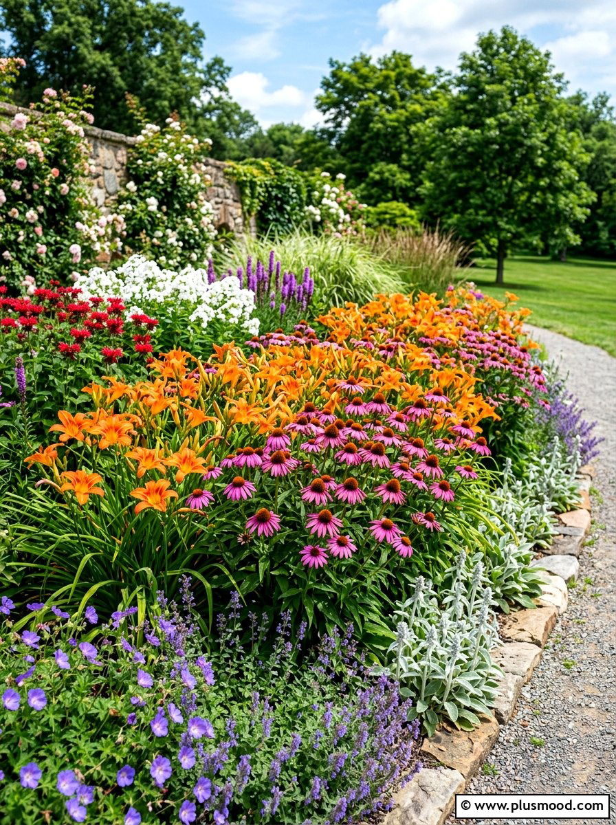 Perennial Mid Layer - 25 summer layered flower bed ideas