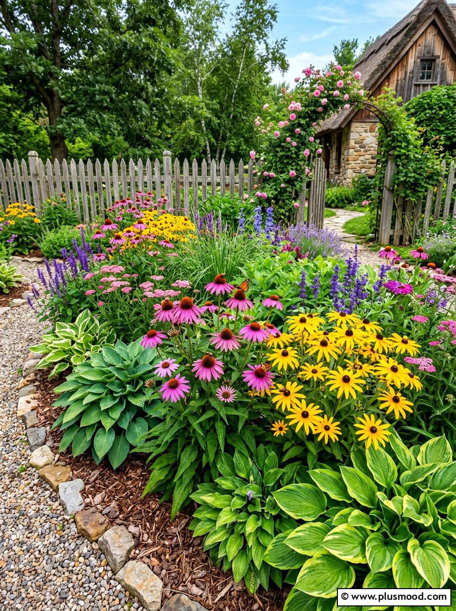 Perennial flower bed - 25 summer low maintenance landscaping ideas