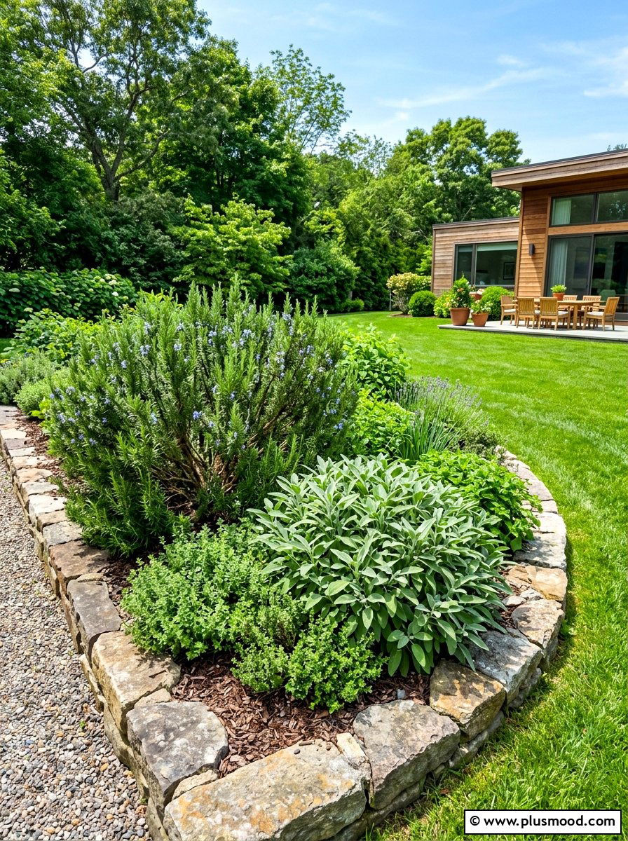 Perennial herb garden - 25 summer herb garden ideas