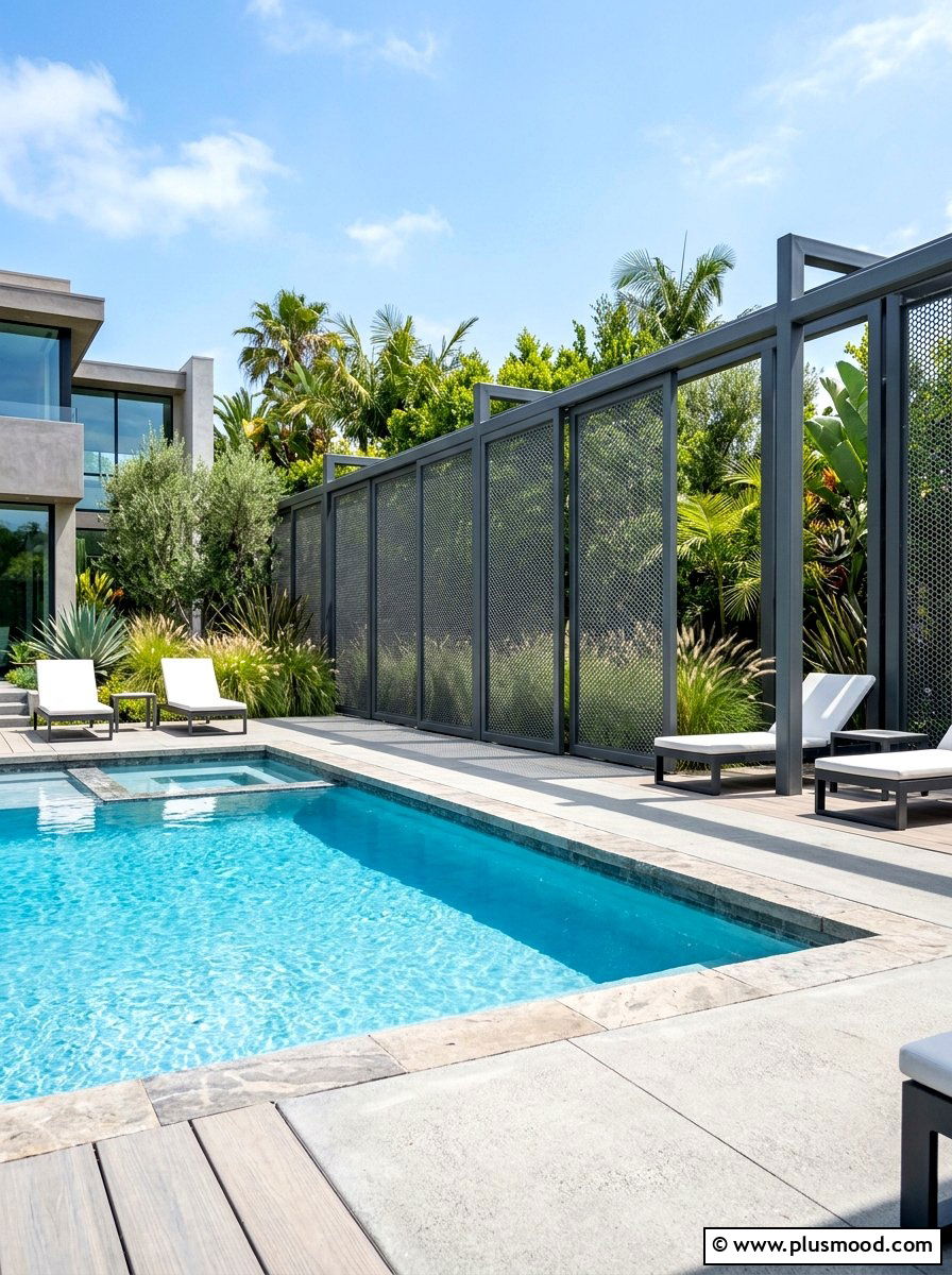 25 Summer Pool Fence Decor Ideas for Stylish Privacy
